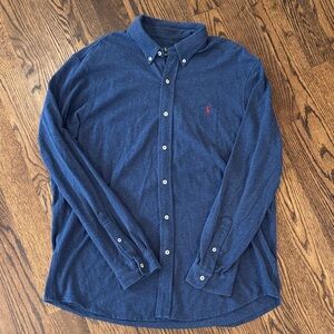 Ralph Lauren Navy Casual Button-Down Shirt